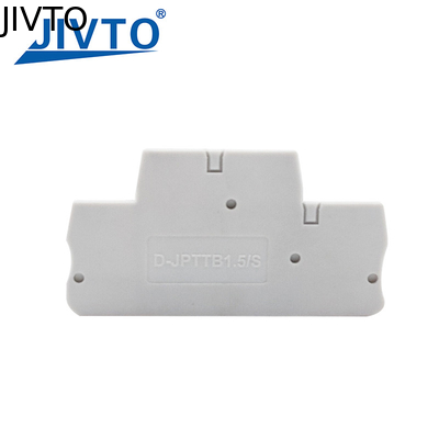 D-PTTB 1.5/S Couvercle de fin PTTB1.5/S Connecteur à double niveau Din Bloc de borne Accessoires 1.5 mm Plaque de fin de barrière en plastique