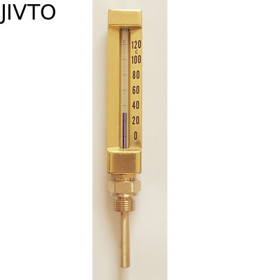 Le liquide a rempli forme de v 120deg Mercury Filled Thermometer en verre de 200mm 3/8